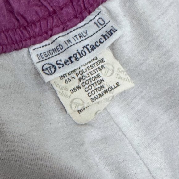 Sergio Tacchini Vintage 80s Track Pants/Tracksuit/Sweatpants Size 10 - Picture 4 of 6